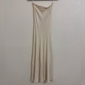 H&M Strapless Cream Dress